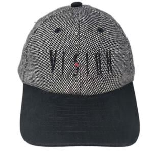 Mohr's Vision Baseball Cap Hat Gray Black OS Slideback Adjustable Embroidered